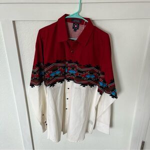 Panhandle Slim Men's XL Aztec Western Button-up Shirt.